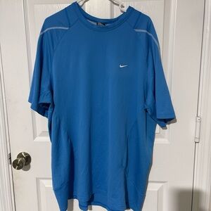 Nike Men's Short Sleeve Blue Tee